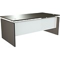 Alera® SedinaAG Woodgrain Laminate Base Straight Front Desk Shell, 66W, Espresso