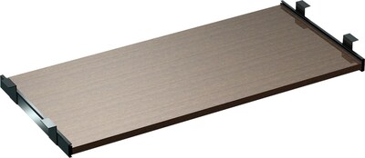 Alera® SedinaAG Woodgrain Laminate Underdesk Keyboard/Mouse Shelf; 30W; Espresso