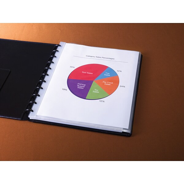 Arc Notebook Top Loading Sheet Protectors, Heavyweight, Clear, Letter-size, 3.3 mil, 25/Pk