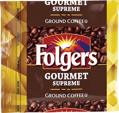 Folgers® Gourmet Supreme Coffee, 1.75 oz. Fraction Packs, 42/Carton (06437)