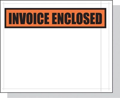 Laddawn Packing List Envelopes , 5.5" x 10", Orange, 1000/Case (3883)