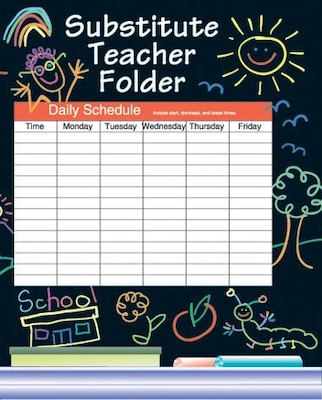 Instructional Fair Elementary Substitute Teacher Absent Folder, Grades K - 6 (0742406180)