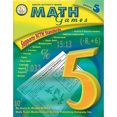 Mark Twain Math Games Resource Book, Grade 5