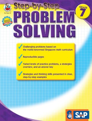 Frank Schaffer Step-by-Step Problem Solving Resource Book, Grade 7