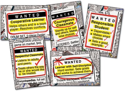 Carson-Dellosa Wanted: Good Character Bulletin Board Set