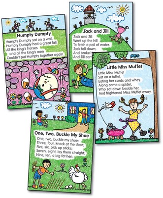 Four Blocks Nursery Rhymes: Kid-Drawn Bulletin Board Set