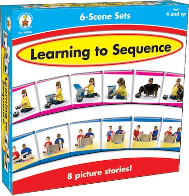 Learning to Sequence 6-Scene Board Game, Ages 4 and up