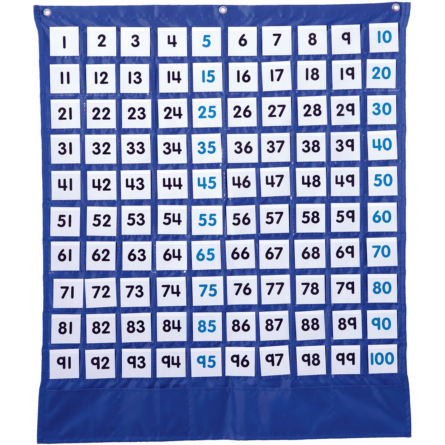 Deluxe Hundred Board Pocket Chart, All Grades