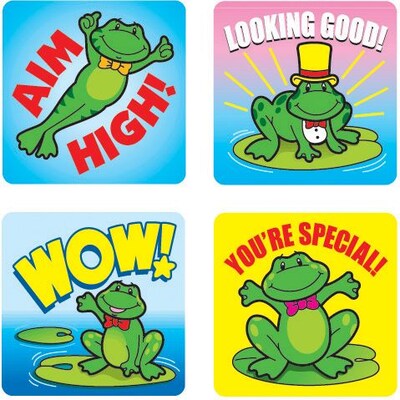 Carson-Dellosa Frogs Motivational Stickers