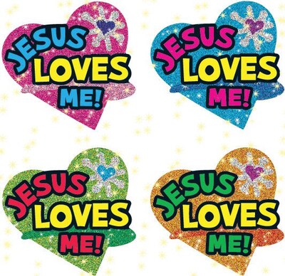 Carson-Dellosa Jesus Loves Me Dazzle™ Stickers
