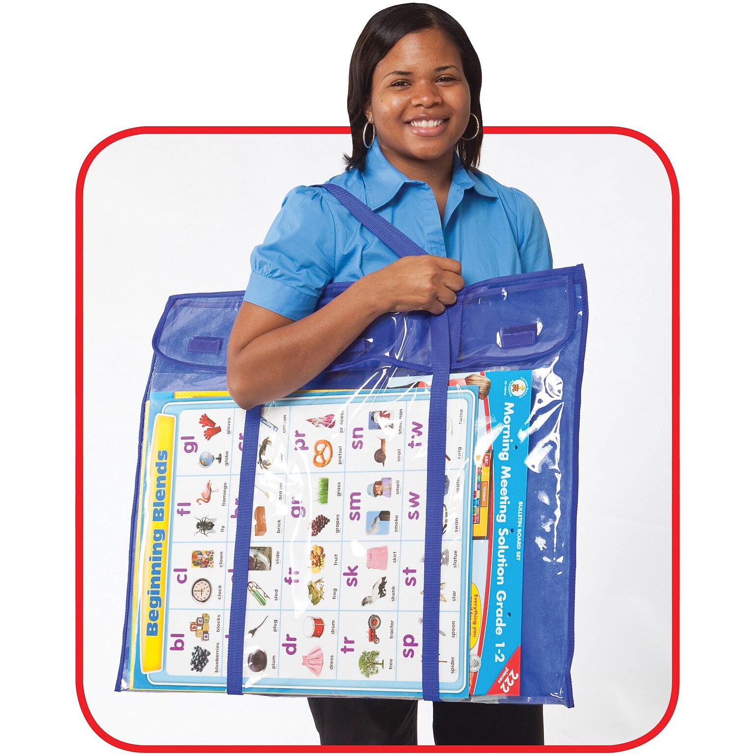 Carson-Dellosa Deluxe Bulletin Board Storage Pocket Chart