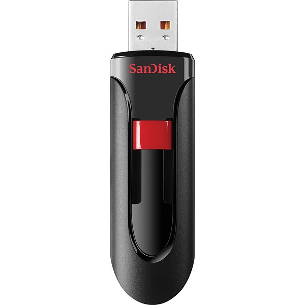 SanDisk® Cruzer® Glide™ USB 2.0 Flash Drive; 128GB, Black