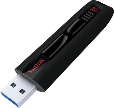 SanDisk® Extreme® USB 3.0 Flash Drive; 64GB, Black/Red