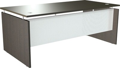 Alera® SedinaAG Woodgrain Laminate Straight Front Desk Shell, 72W, Espresso