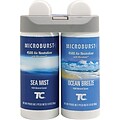 Rubbermaid® Commercial Microburst® Air Freshener Refill, Sea Mist/Ocean Breeze, Clear, 4 oz.