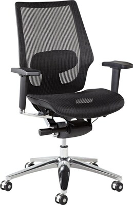 Alera® K8 Ergonomic Multifunction Mesh Chair, Black