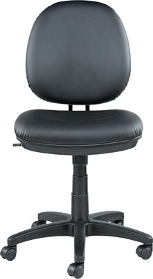 Interval Series Swivel/Tilt Task Chair, Soft-Touch Leather, Black