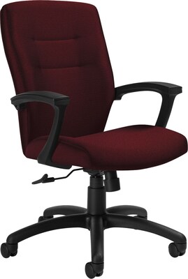 Global Synopsis? 32% Polyester; 68% Olefin Medium Back Tilter Chair; Cabernet