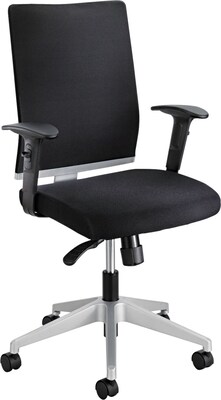Safco® Tez Fabric Manager Synchro-Tilt Task Chair, Black (7031BL)