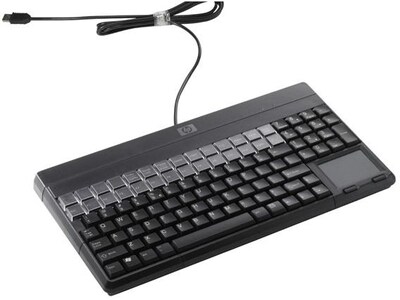 HP® Smart Buy Keyboard; HP®Carbonite, 106 Keys, 4 Pin, USB, Type A POS, Multi Functional Qwerty