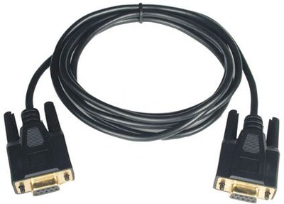 Tripp Lite Null Modem Cable, Black (P450-006)