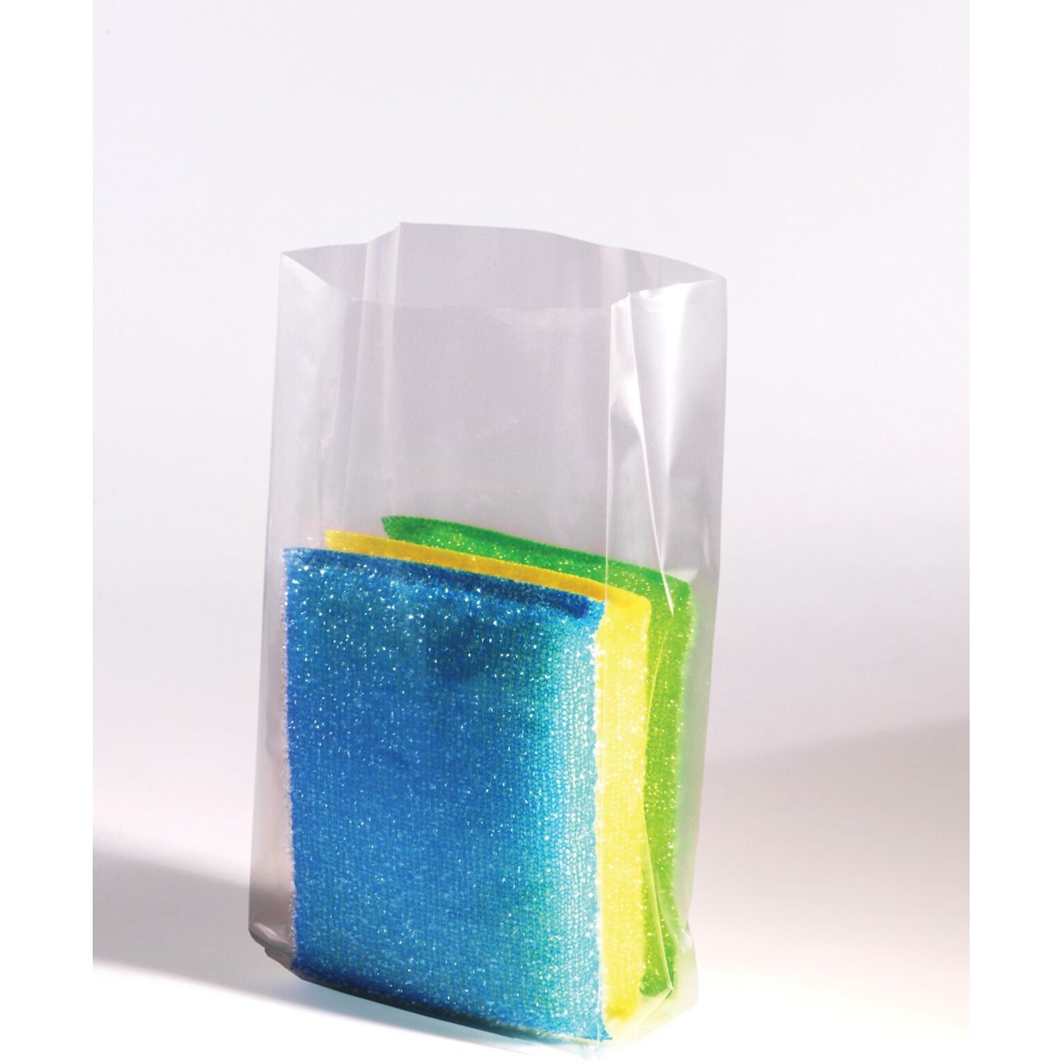 4 x 2 x 8 Gusseted Poly Bags, 1.5 Mil, Clear, 1000/Carton (PB1400)