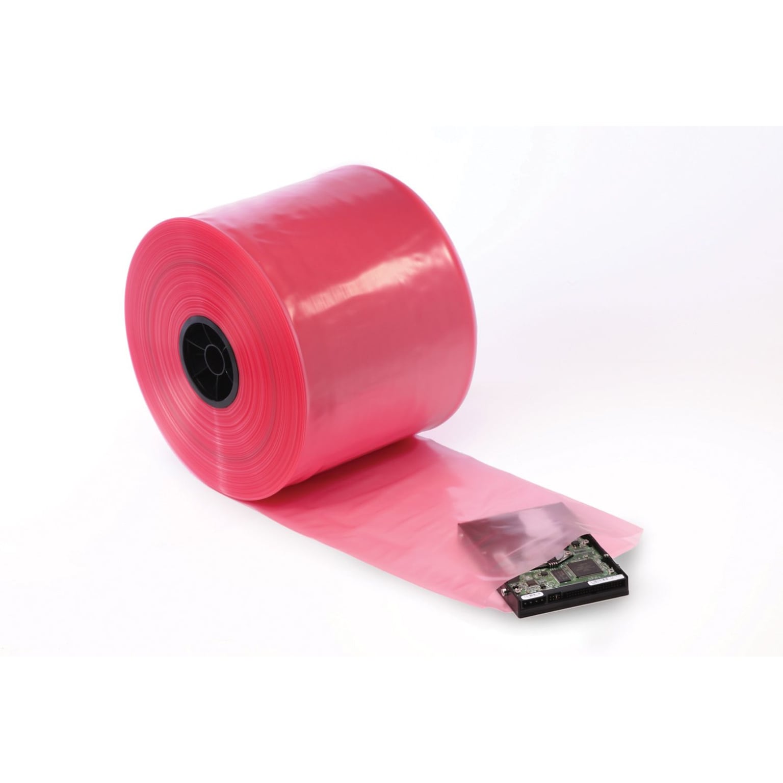 4 Mil. Poly Tubing, 12 x 750, Pink Anti-static (12520)