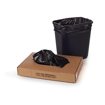 Laddawn 15 x 9 x 24 Poly Liners 2 Mil, Black LD, 500/Case