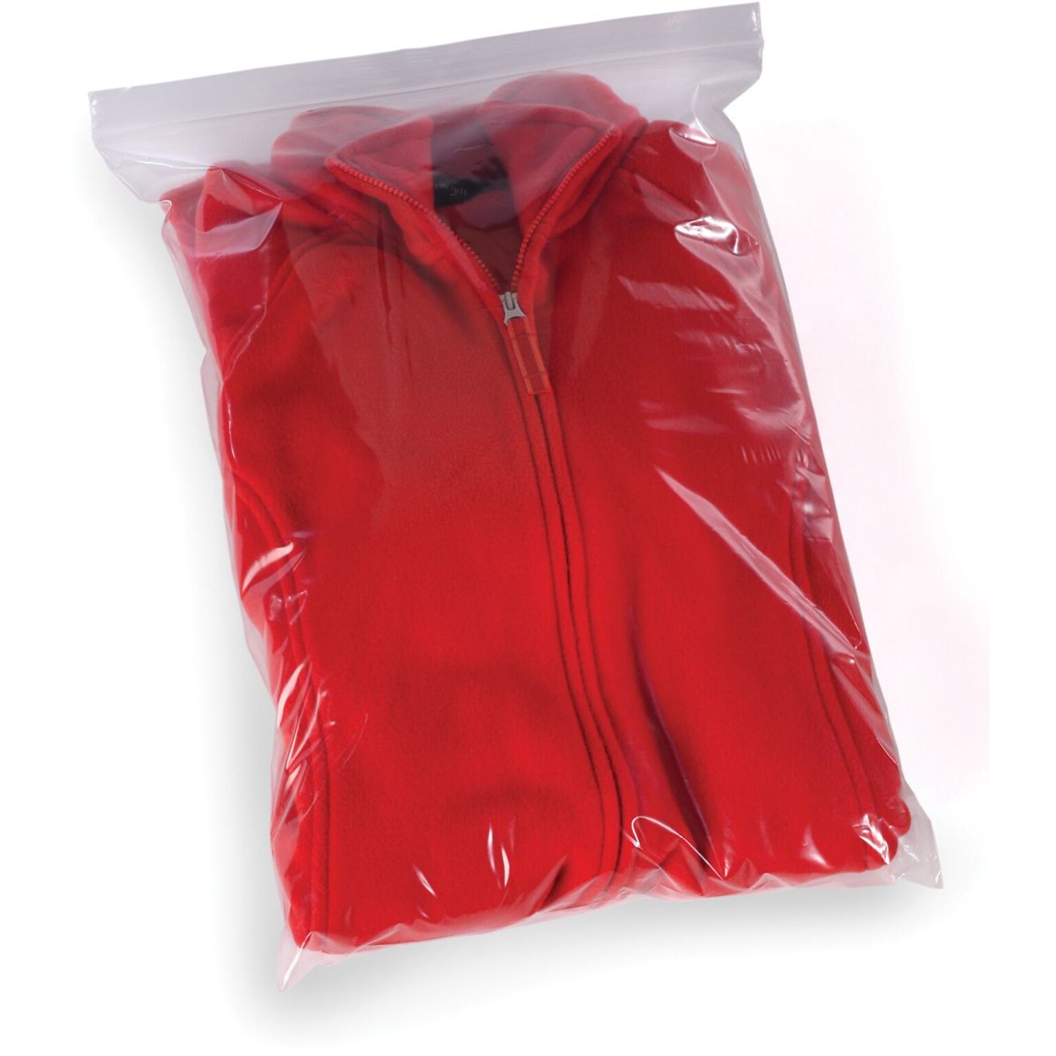 18 x 24 Reclosable Poly Bags, 2 Mil, Clear, 500/Carton (3680A)