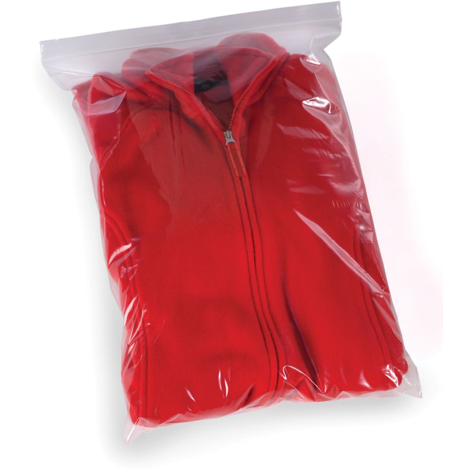 13 x 15 Reclosable Poly Bags, 2 Mil, Clear, 1000/Carton  (PB3675)