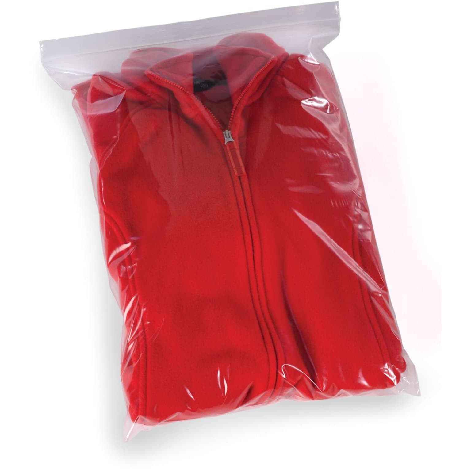 18 x 20 Reclosable Poly Bags, 2 Mil, Clear, 500/Carton (3679A)