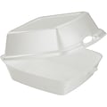 Dart® Sandwich Foam Hinged Carryout Container 6”, White, 500/Carton (60HT1)