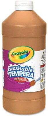 Tempera Paint, Economy, Brown, Quart Bottle