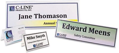Tent Card Holder, 2 1/2 x 8 1/2, Clear, 25/Box