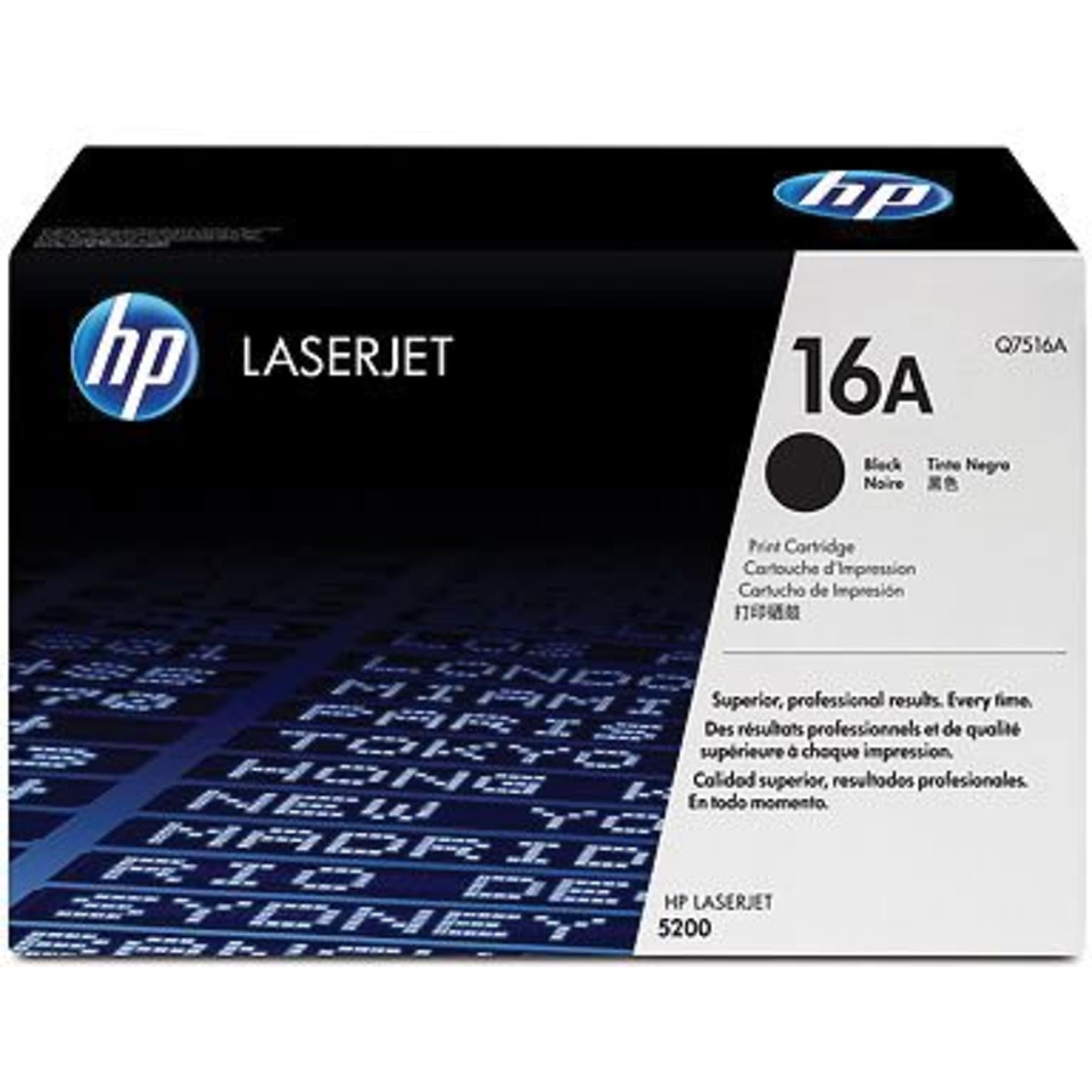 HP 16A Black Standard Yield Toner Cartridge   (Q7516A)