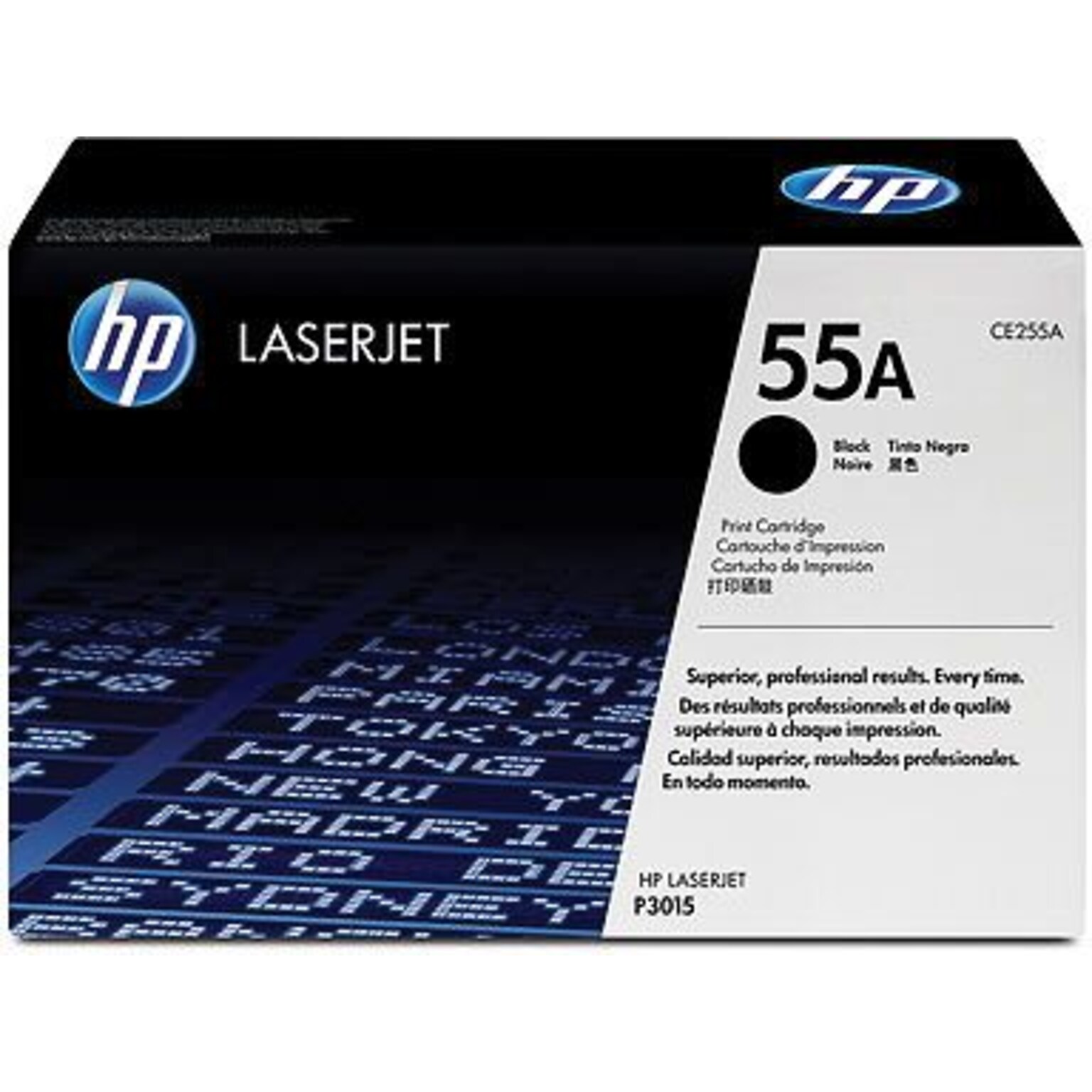 HP 55A Black Standard Yield Toner Cartridge   (CE255A)