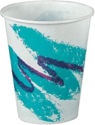 Solo® Wax Paper Cups 7 oz., Jazz® Design, 2000/Carton (R7N-00055)