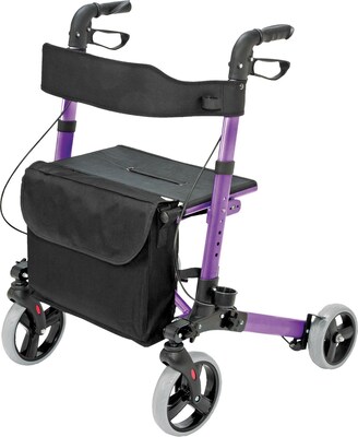 Briggs Healthcare HealthSmart Gateway Rollator, 300 lbs. Capacity, Aluminum Frame, Purple (501-5012-1110)