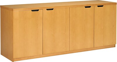 Safco Luminary Collection in Maple; 4-Door Credenza