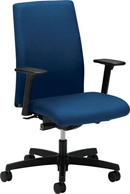 HON Ignition™ Series Mid-Back Chair, Fabric, Mariner, Seat: 20W x 17D, Back: 18 1/2W x 25 1/2H