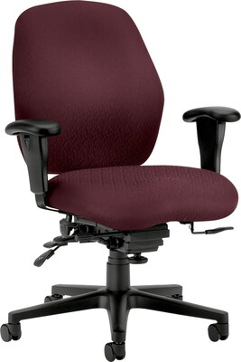 HON® 7800 Series Task Chairs, Mid Back, Burgundy