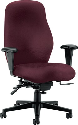 HON® 7800 Series Task Chairs, High-Back, High Performance, Burgundy