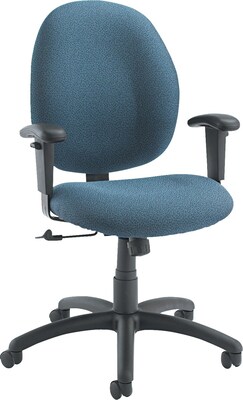 Global® Graham Low-back Manager Chair, Blue