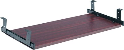 Alera™ Valencia Series U and L Groupings in Mahogany; Keyboard/Mouse Shelf