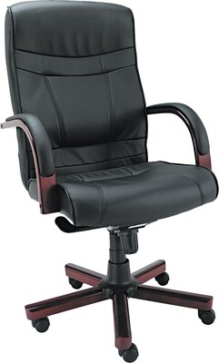 Alera® Madaris Series Swivel/Tilt Leather Executive Chairs; High Back