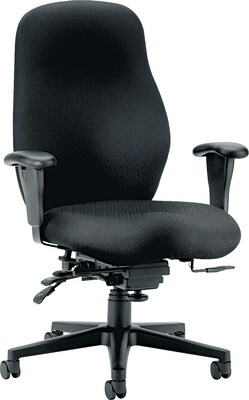 HON® 7800 Series Task Chairs, High-Back, High Performance, Black