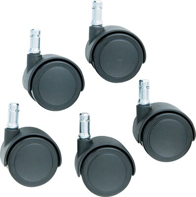 Safety Casters with Standard Neck, B Stem, Soft Wheel Tread