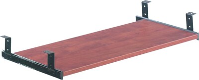 Alera™ Valencia Series U and L Groupings in Medium Cherry; Keyboard/Mouse Shelf