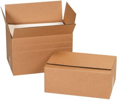 Coastwide Professional™ 14 x 12 x 6, 32 ECT, Multi-Depth Shipping Boxes, 25/Bundle (CW57969)