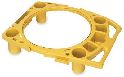 Rubbermaid Brute Trash Can Anchor Kits and Locking Kits, Yellow (FG9W8700YEL)